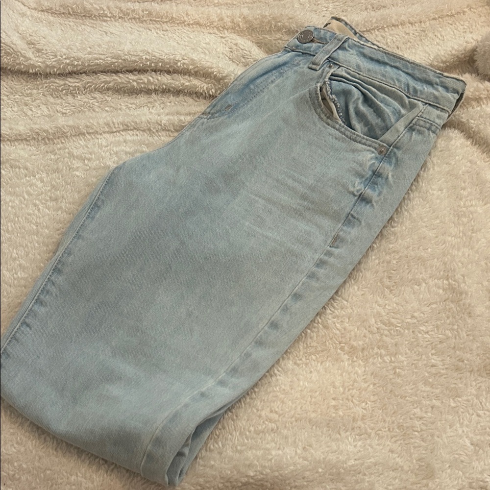 Garage Light Wash Straight Leg Jeans
